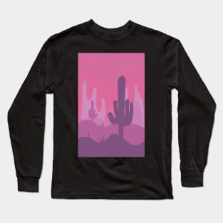 Cactus in the desert Long Sleeve T-Shirt
